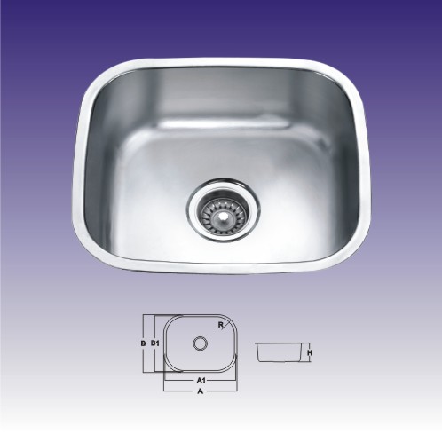 Stainless Steel Undermount Single Bowl Kitchen Sink