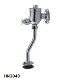Button Urinal Flush Valve, Casted Brass body With Triple - Chrome Finish