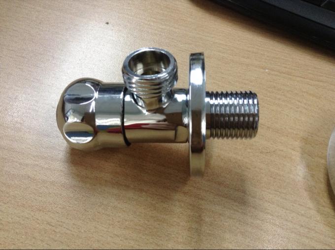 Brass Angle Valve For Bathroom Fittings, One In and One Out G 1 / 2 "