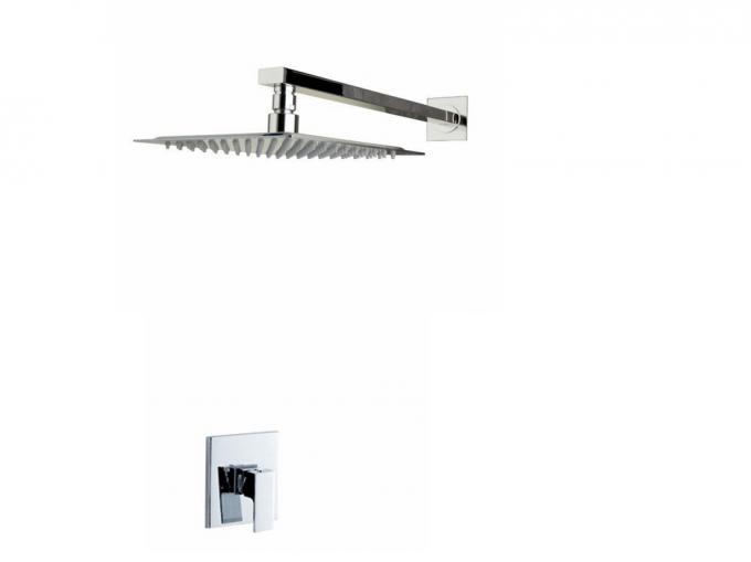 10 Inch  Square SUS304 Stainless Steel Shower Head and Shower Arm