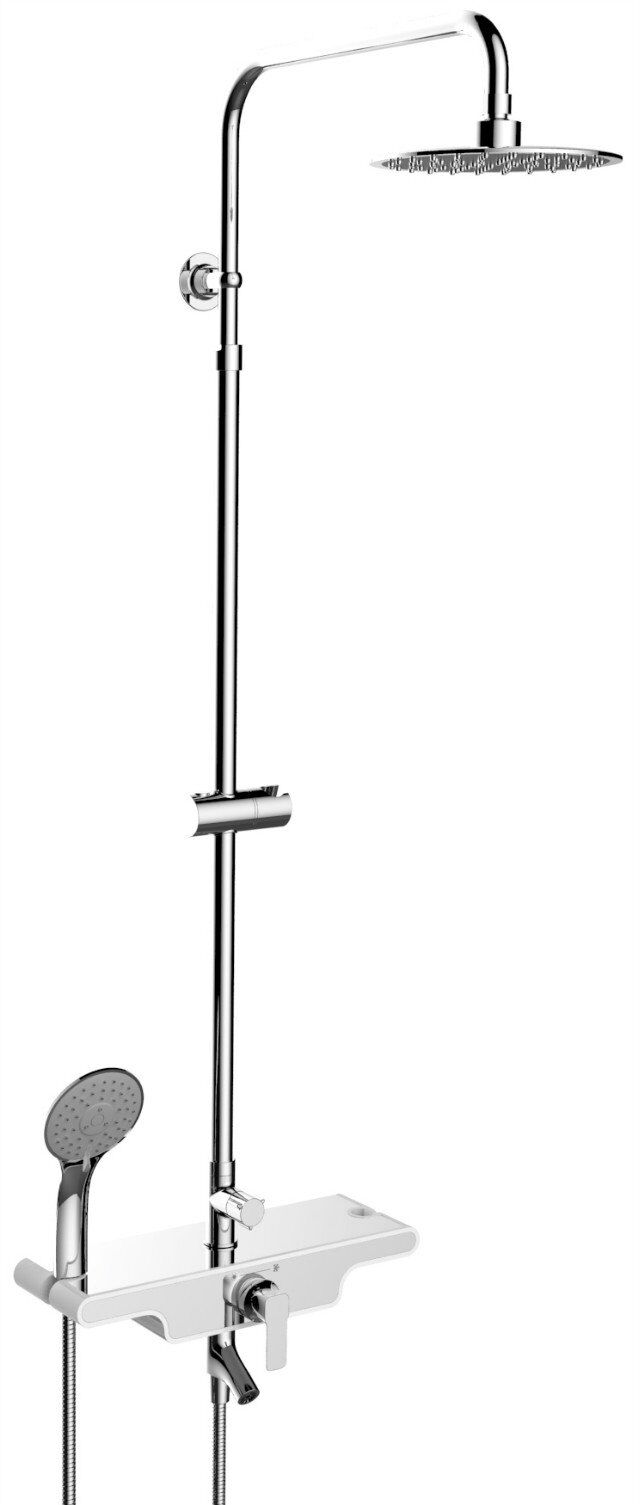 Single Lever Rain Shower Mixer Taps With A Flat For Shampoo Or Shower Gel