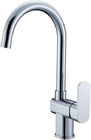 China Chrome Plated Single Lever Kitchen Sink Mixer Tap / Deck Mounted Faucet distributor