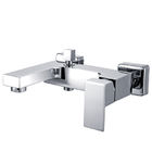 Best Square 2 Holes Wall - Mounted Mixer Bath Taps , Popular Bathroom Faucet for sale