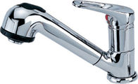 China Single Handle Brass Basin Tap Faucets With A Pull - Out Shower head distributor