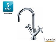China Low - Lead H59 Brass Kitchen Tap Faucets With Double Cross Handles distributor