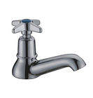 China 8 - 12um Chrome Brass Basin One Cross Handle Tap Faucets , Under Counter Basin Faucet distributor