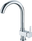 China High Arc Pull Out Spray Kitchen Faucet , Low Pressure Single Hole Taps distributor
