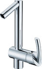 China H59 Brass Single Lever Mixer Tap , Ivory Chrome Kitchen Sink Faucets distributor