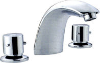 Best Chrome Plated Two Handle Bathtub Mixer Taps / Faucet With Ceramic Cartridges for sale