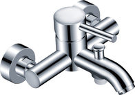 China Modern Chrome Low Pressure Bathroom Sink Mixer Taps With Two Hole distributor