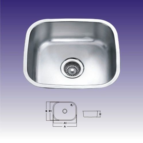 Small Stainless Steel Undermount Single Bowl Kitchen Sinks