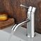 Home Wash Hand Chrome Basin Single Hole Tap Faucets , Contemporary Lever Lavatory Faucet supplier