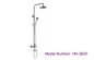 Chrome Plated Single Lever Bath Rain Shower Mixer Taps With 8" Top Shower supplier
