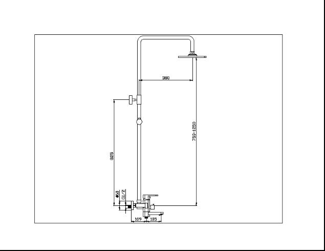 Single Handle Bathroom Shower Mixer Taps , Automatic Mix Brass Bath Shower Mixer Taps