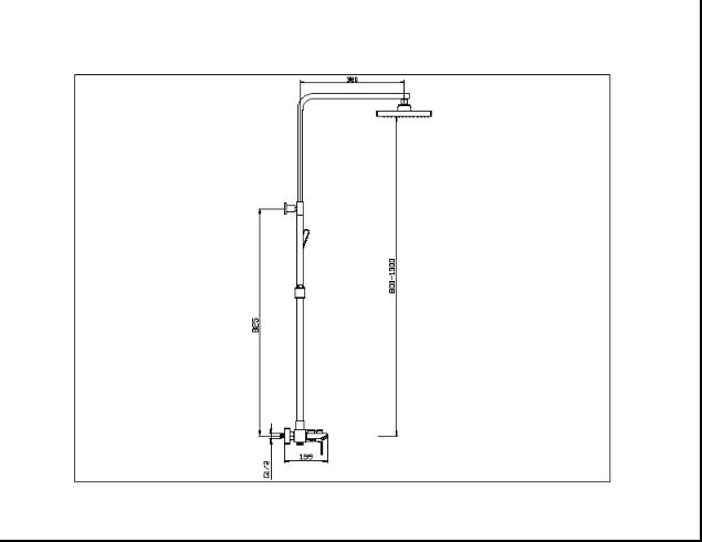 Single Lever Brass Bath Shower Mixer Taps