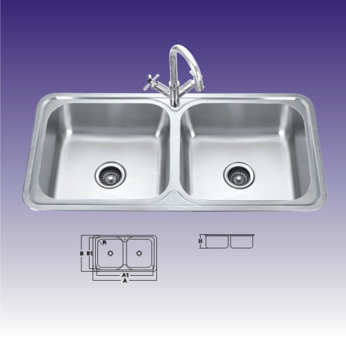 Double Bowl Stainless Steel Kitchen Sink