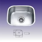 China Small Stainless Steel Undermount Single Bowl Kitchen Sinks 400 X 355mm distributor
