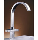 China Deck Mounted 1 Hole Kitchen Mixer Faucet , Brass Kitchen Sink Taps distributor
