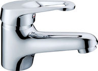 China Above Counter Sink Brass Single Lever Basin Tap Faucets With Zinc Alloy Handle distributor