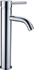 China Straight Tall Chrome Basin Single Lever Tap Faucets , Floor Mounted Mixer Tap distributor