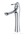 China OEM Modern Metered Chrome Basin Tap Faucets , Single Hole Bathroom Faucet Mixer distributor
