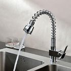 Best Single Hole Pull-Out Kitchen Faucet With Press Button , Sink Mixer Tap for sale