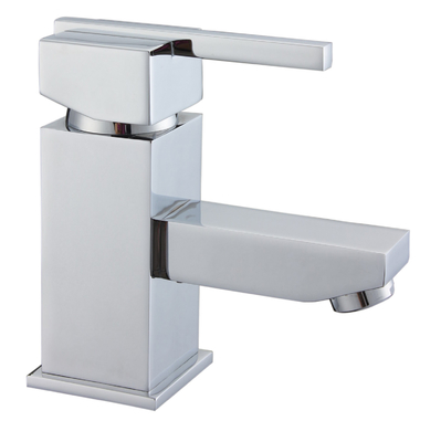 China Modern Square Basin Tap Faucets For Under Counter Basin , Chain Hotel Taps distributor