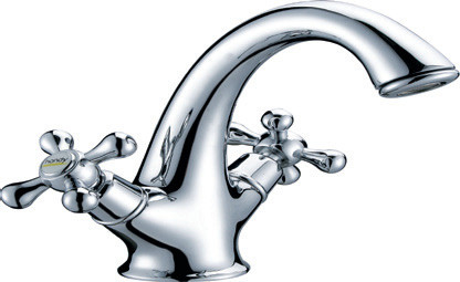 Best Chrome plated Basin Tap Faucets with Ceramic valve core , deck mounted for sale