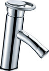 China Circular Handle Basin Tap Faucets , H59 brass gravity casting body low water pressure distributor