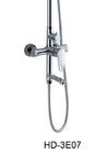 China Chrome Plated Single Lever Bath Rain Shower Mixer Taps With 8" Top Shower distributor