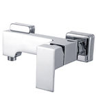 China Single Handle Square Style Wall Mount Brass Bath Shower Mixer Taps distributor