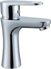 China Deck Mounted Single Hole Basin Taps , One Handle Ceramic Brass Faucets distributor
