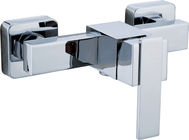 China 2 Holes 1 Handle Brass Bath Shower Mixer Taps / Faucet With One Independent Switch distributor