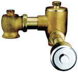 China Yellow Brass Wall-Mounted Self-Closing Toilet Flush Valves Timing Control For Urinals distributor