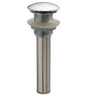 1 - 1 / 4" Chrome Plated Push Button Bath Brass Pop Up Waste High Pop-Up Height for sale