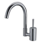 China Brass Polished Kitchen Single Lever Mixer Taps , High ARC Faucet distributor