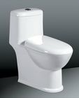 China Two Flush Floor Mounted Toilet Sanitary Ware , One-Piece Elongated Toilet Bowl distributor