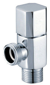 Square Brass Chrome-Plated Angle Valves With Slow-Open Switch