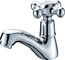 Brass Water Saving Single Lever Basin Tap Faucets With One Cross Handle , Modern Style supplier