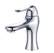 Single Lever Brass Basin Tap Faucets Chrome Finished With 33mm - 38mm Sink Hole