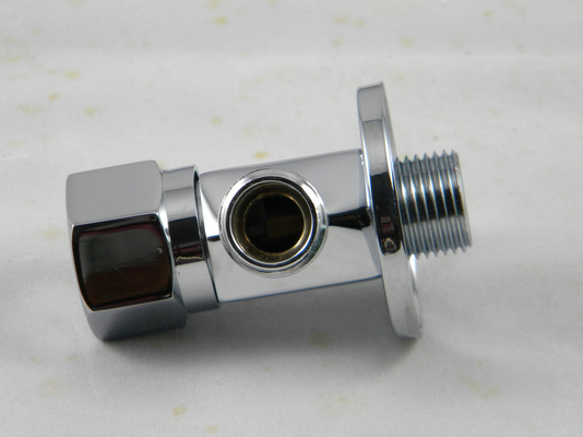 Single Hole Rotary Switch Brass Angle Valves , Wall-Mounted Angle Valve supplier