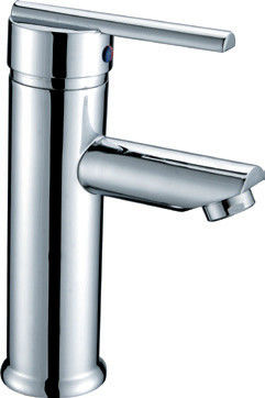 Deck Mounted Single Lever Mixer Taps Chrome Ceramic For Bathroom Basin