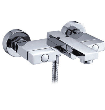 Two Handles Bathtub Mixer Taps / Two Holes Wall Mounted Mixer Faucet