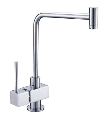 High Purity Kitchen Sink Faucet Brass Polished With 360 Rotated Water Pipe