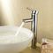 Single Handle Deck Mounted Brass Bathroom Tap Chrome Plated For Above Counter Basin supplier