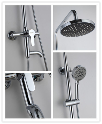 Rotating Wall Mounted Shower Mixer Taps Two hole FOR hand shower supplier