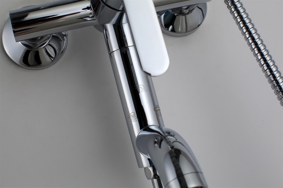 Rotating Wall Mounted Shower Mixer Taps Two hole FOR hand shower supplier