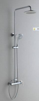 Chrome One Handle Brass Bath Shower Mixer Taps Contemporary With 8inch ABS