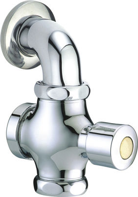 Button Self Closing Toilet Flush Valve Matching With G1" Or G3/4" Inlet For Squat Pan