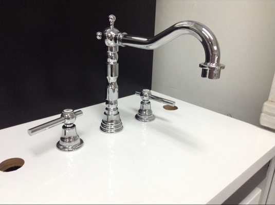 Three Holes Installation Kitchen Tap Faucets Made of Low - Lead Brass supplier
